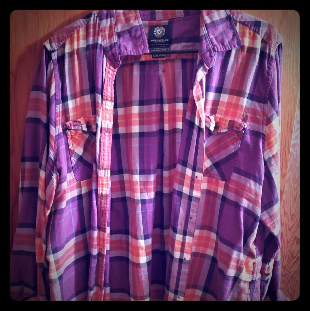 AE button up